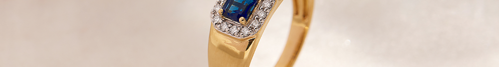 Emerald Cut Diamond Ring, 14K Gold Vermeil, 1/6 ct Lab Grown Diamond-1