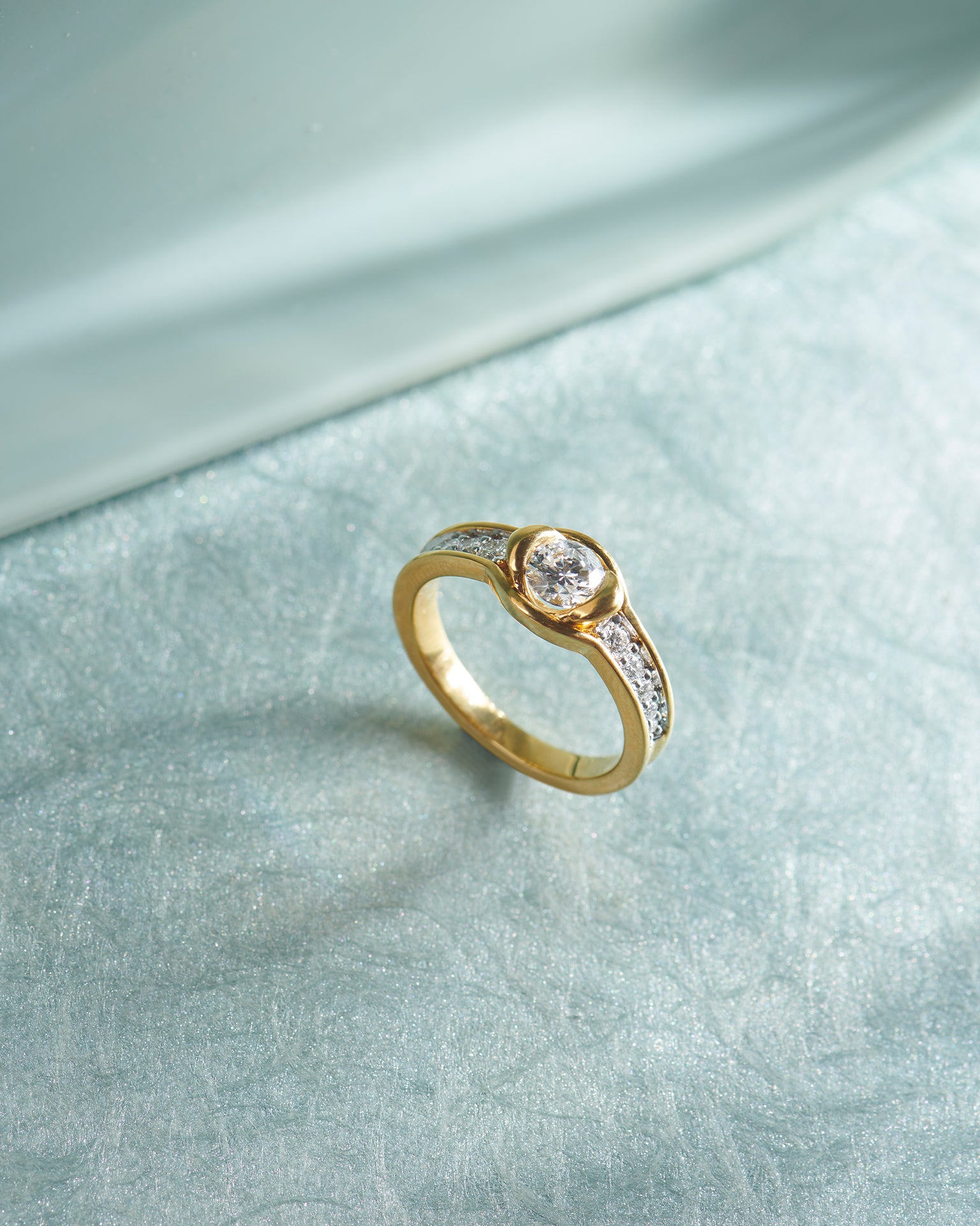 Everyday Solitaire Ring, 14K Gold Vermeil, 3/4 ct Lab Grown Diamond-6