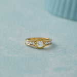 Everyday Solitaire Ring, 14K Gold Vermeil, 3/4 ct Lab Grown Diamond-5