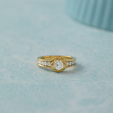Everyday Solitaire Ring, 14K Gold Vermeil, 3/4 ct Lab Grown Diamond-5