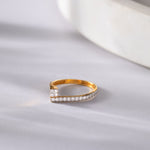 Sleek Diamond Band, 14K Solid Gold, 1/4 ct Lab Grown Diamond-6
