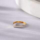 Sleek Diamond Band, 14K Solid Gold, 1/4 ct Lab Grown Diamond-6