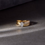 Radiant Bow Diamond Ring
