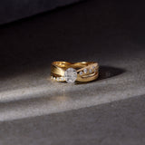 Radiant Bow Diamond Ring