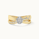 Radiant Bow Diamond Ring