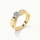 Radiant Bow Diamond Ring