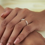 Classic Front Open Band, 14K Solid Gold, 1/4 ct Lab Grown Diamond-5