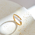Bold Arrow Band, 14K Gold Vermeil, 1/8 ct Lab Grown Diamond-6