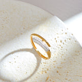 Bold Arrow Band, 14K Gold Vermeil, 1/8 ct Lab Grown Diamond-6