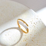 Bold Arrow Band, 14K Gold Vermeil, 1/8 ct Lab Grown Diamond-6