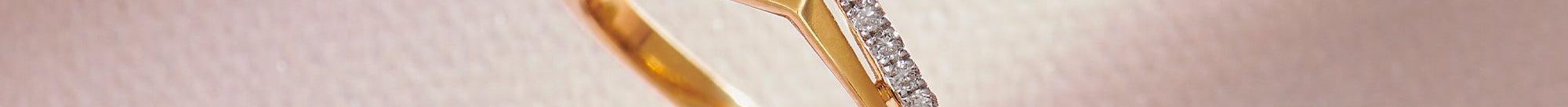 Sleek Chevron Ring, 14K Solid Gold, 1/10 ct Lab Grown Diamond-1