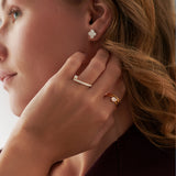 Pear Solitaire Spiral Ring, 14K Gold Vermeil, 1/2 ct Lab Grown Diamond-2