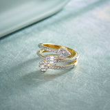Glint Diamond Coil Ring, 14K Gold Vermeil, 5/8 ct Lab Grown Diamond-6