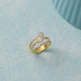 Glint Diamond Coil Ring, 14K Solid Gold, 5/8 ct Lab Grown Diamond-5