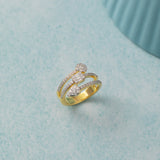 Glint Diamond Coil Ring, 14K Gold Vermeil, 5/8 ct Lab Grown Diamond-5
