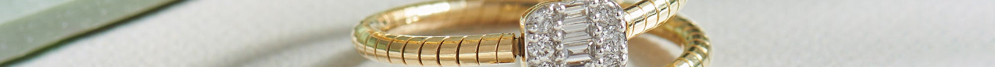 Sparkling Diamond Coil RIng, 14K Solid Gold, 1/4 ct Lab Grown Diamond-1