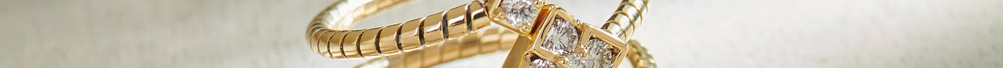 Gleaming Diamond Coil Ring, 14K Solid Gold, 1/4 ct Lab Grown Diamond-1