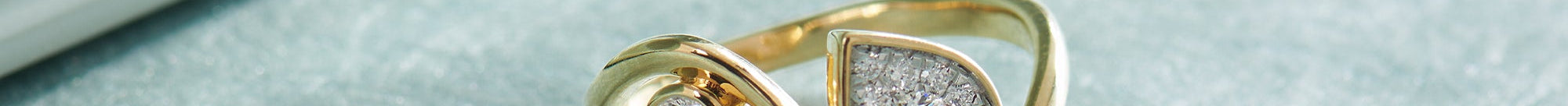 Diamond Swirl Ring, 14K Gold Vermeil, 1/3 ct Lab Grown Diamond-1
