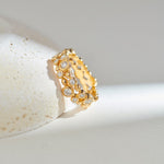 Bubbles Diamond Ring, 14K Gold Vermeil, 1/2 ct Lab Grown Diamond-6