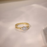 Twisted Elegance Diamond Ring