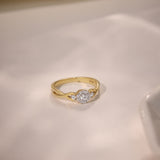 Twisted Elegance Diamond Ring