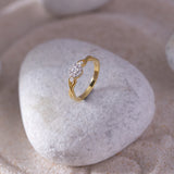 Twisted Elegance Diamond Ring