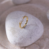 Twisted Elegance Diamond Ring