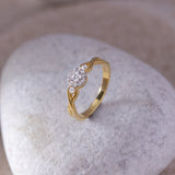 Twisted Elegance Diamond Ring