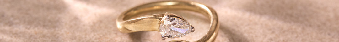 Created Blue Sapphire Open Ring