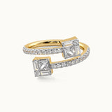 Subtle Wrap Diamond Ring