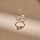 Subtle Wrap Diamond Ring