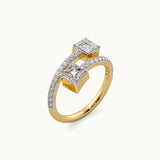 Subtle Wrap Diamond Ring