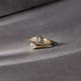 Pear Diamond Elegant Open Ring