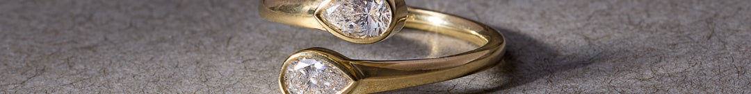 Pear Diamond Elegant Open Ring