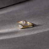 Pear Diamond Elegant Open Ring