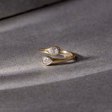 Pear Diamond Elegant Open Ring