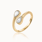 Pear Diamond Elegant Open Ring
