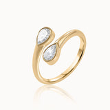 Pear Diamond Elegant Open Ring