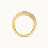 Wide Crossover Diamond Band