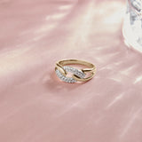 Infinity Tangle Diamond Ring
