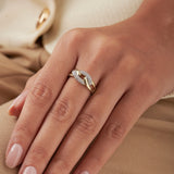 Infinity Tangle Diamond Ring