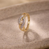 Infinity Tangle Diamond Ring
