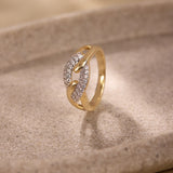 Infinity Tangle Diamond Ring