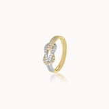 Infinity Knot Diamond Ring