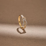 Infinity Knot Diamond Ring