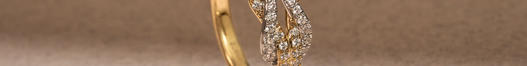 Infinity Knot Diamond Ring