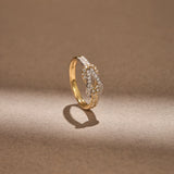 Infinity Knot Diamond Ring