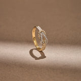 Infinity Knot Diamond Ring