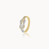 Infinity Knot Diamond Ring