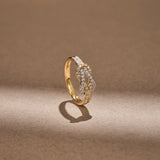 Infinity Knot Diamond Ring